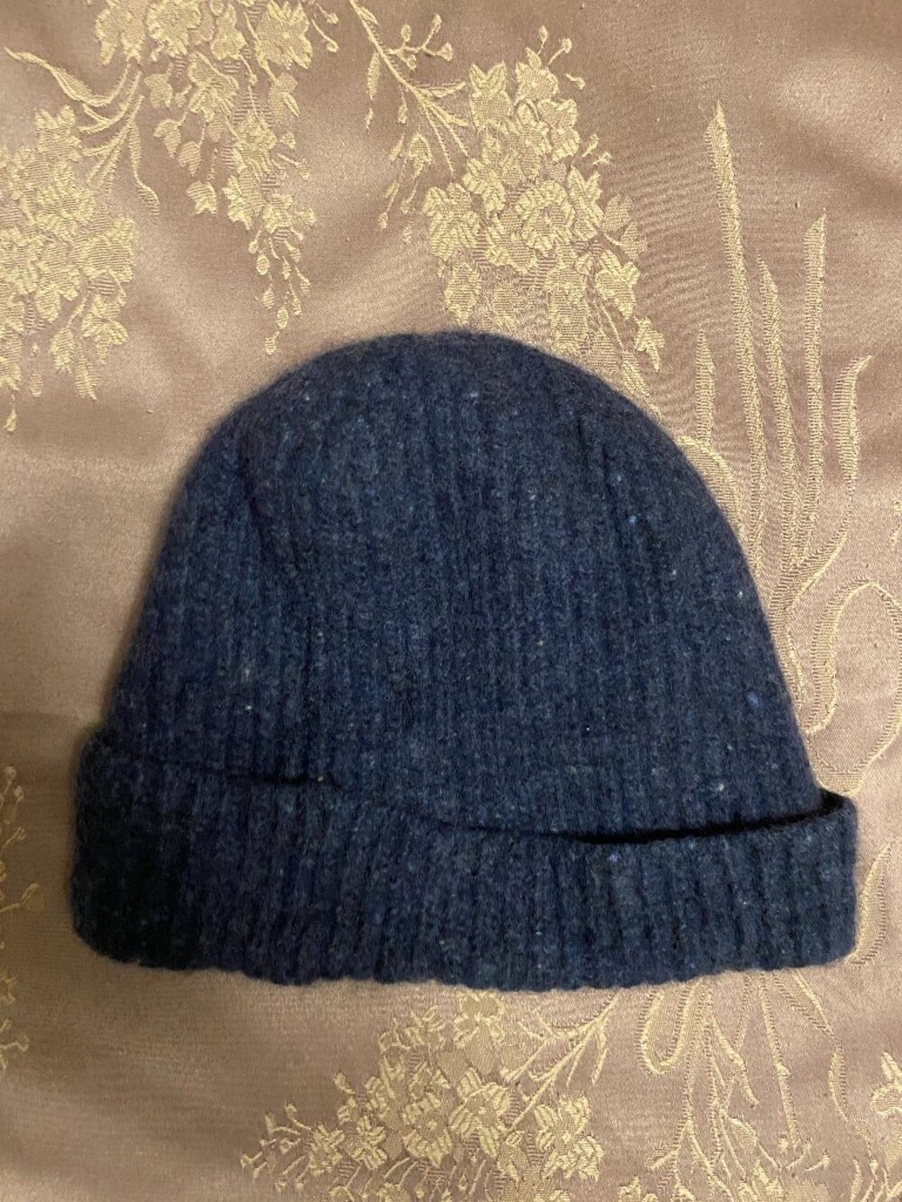 navy blue wool hat